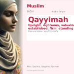 Qayyimah Name Meaning and Details