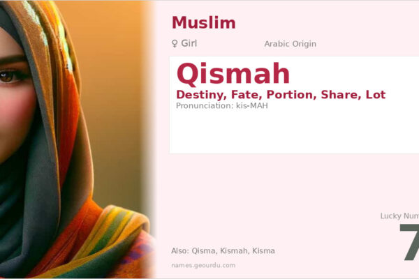 Qismah Name Meaning — Arabic Origin, Girl Name & Details (2025)