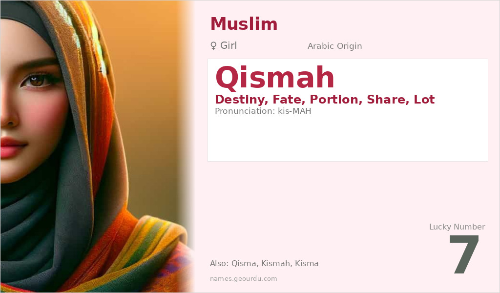 Qismah Name Meaning and Details