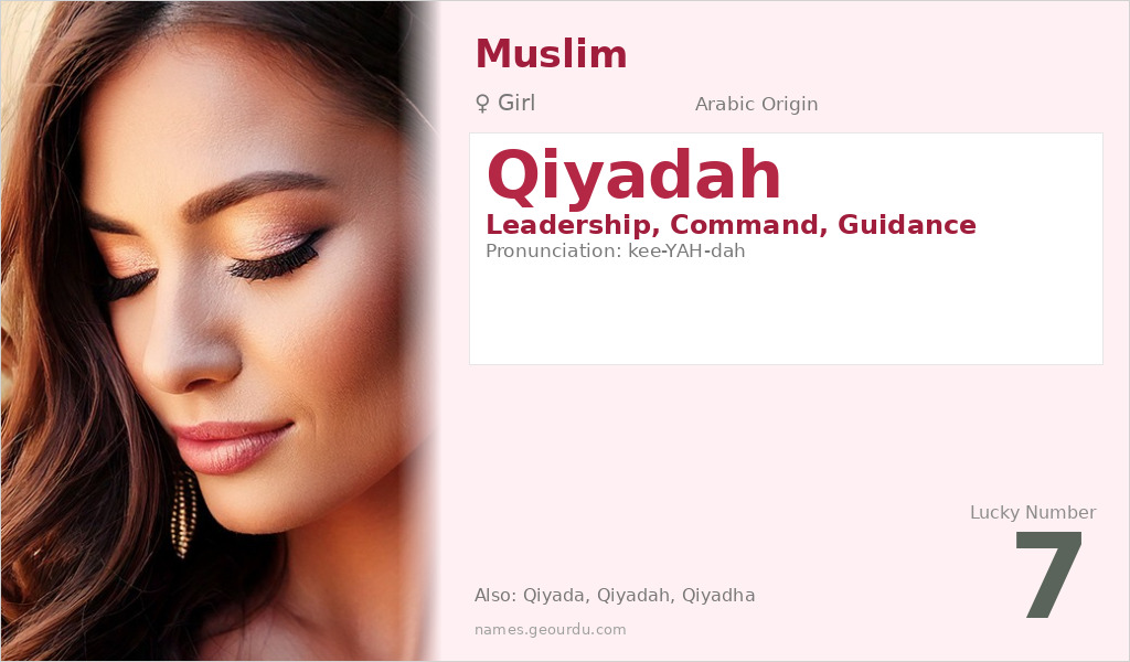 Qiyadah Name Meaning and Details