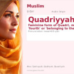 Quadriyyah Name Meaning and Details