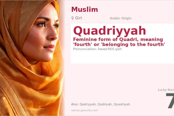 Quadriyyah Name Meaning — Arabic Origin, Girl Name & Details (2025)