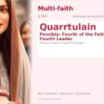 Quarrtulain Name Meaning and Details