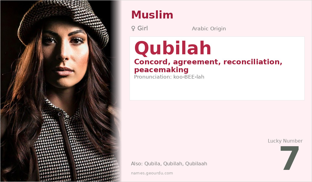 Qubilah Name Meaning and Details