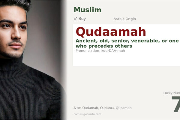 Qudaamah Name Meaning — Arabic Origin, Boy Name & Historical Significance (2025)