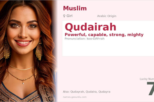 Qudairah Name Meaning — Arabic Origin, Girl Name & Details (2025)