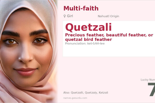 Quetzali Name Meaning — Nahuatl Origin, Girl Name & Cultural Significance