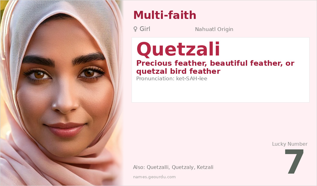 Quetzali Name Meaning and Details