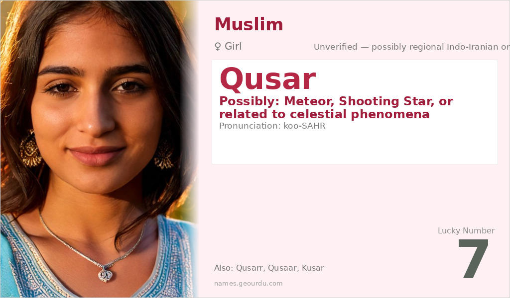 Qusar Name Meaning and Details