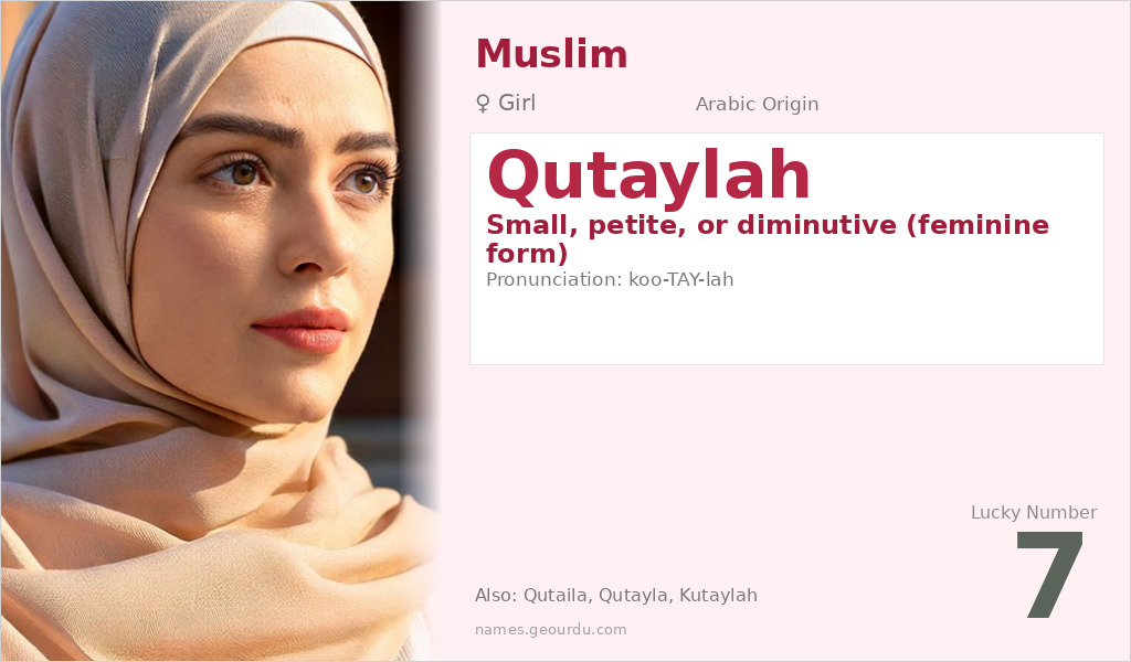 Qutaylah Name Meaning and Details