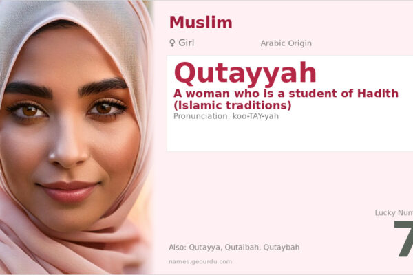 Qutayyah Meaning — Arabic Origin, Girl Name & Islamic Significance (2025)