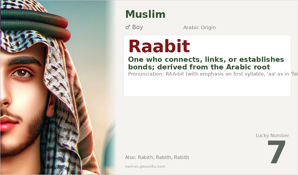 Raabit Name Meaning and Details