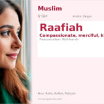 Raafiah Name Meaning and Details