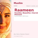 Raameen Name Meaning and Details