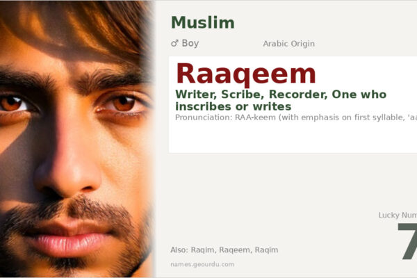Raaqeem Name Meaning — Arabic Origin, Boy Name & Details (2025)