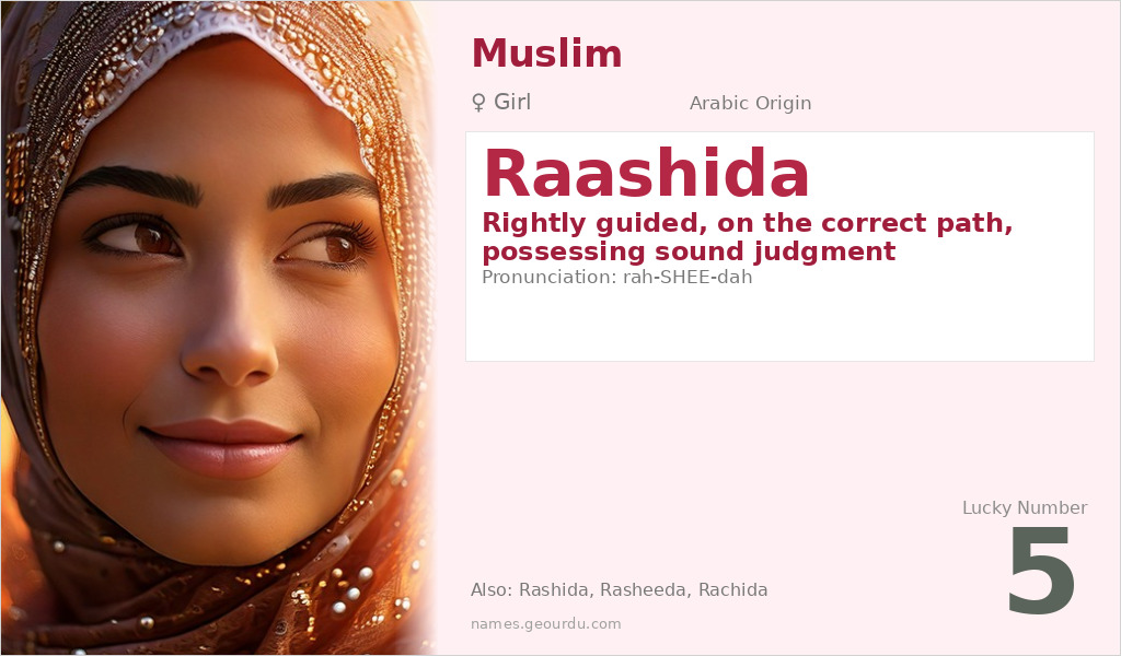 Raashida Name Meaning and Details