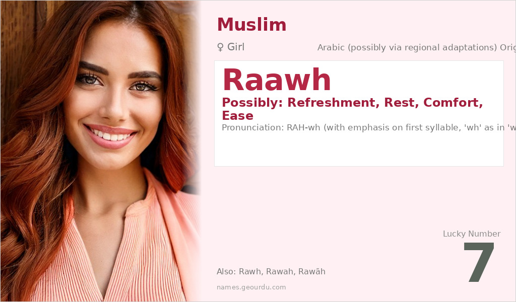 Raawh Name Meaning and Details