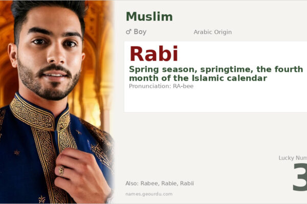 Rabi Name Meaning — Arabic Origin, Boy & Details (2025)
