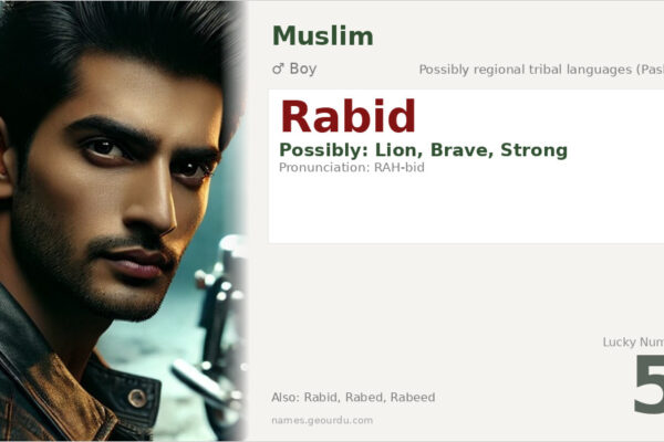Rabid Name Meaning — Origin, Gender & Details (2025)