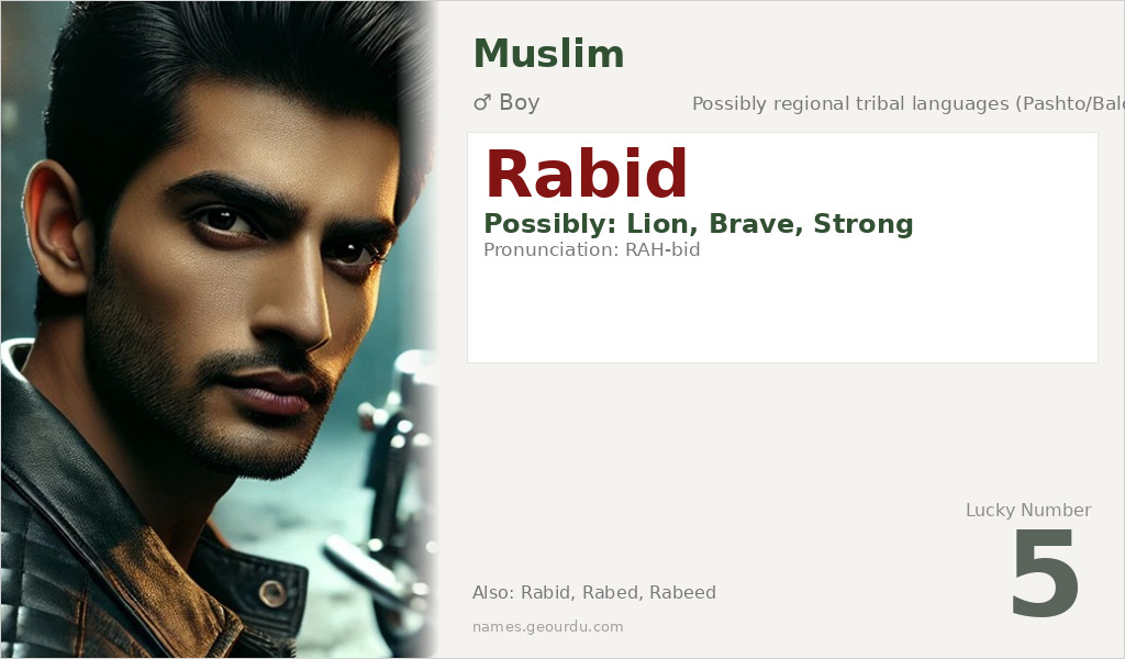Rabid Name Meaning and Details