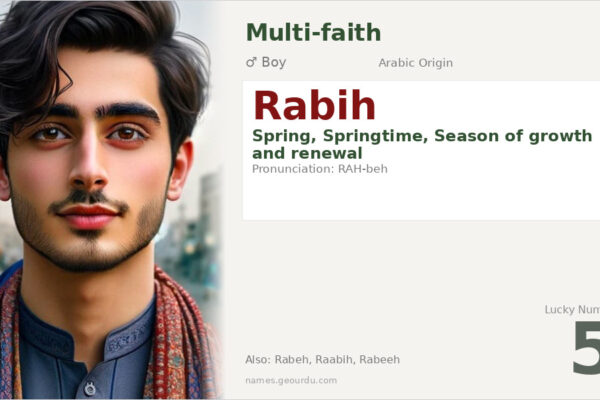 Rabih Name Meaning — Origin, Gender & Details (2025)