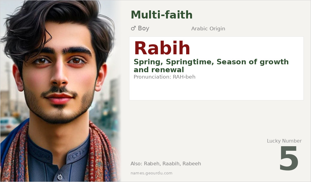Rabih Name Meaning and Details