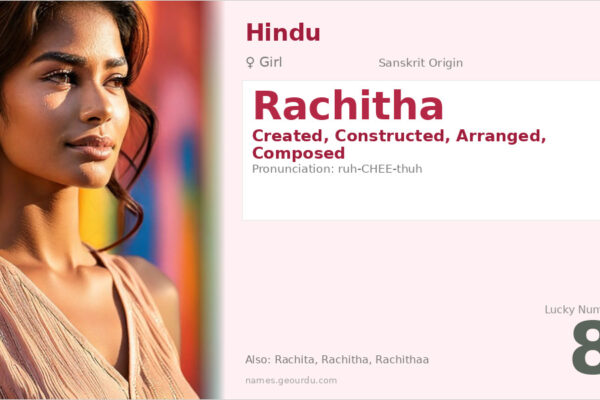 Rachitha Name Meaning — Sanskrit Origin, Girl Name & Details (2025)