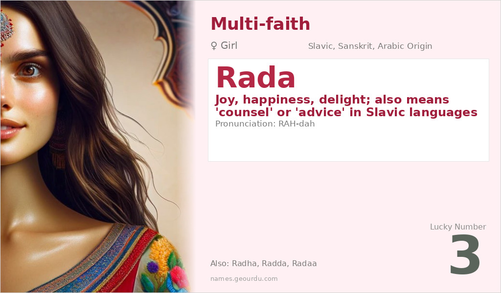 Rada Name Meaning and Details