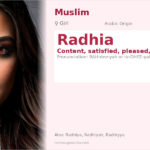 Radhia Name Meaning and Details