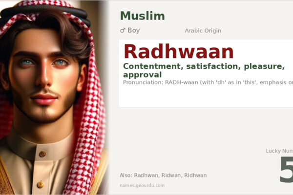 Radhwaan Name Meaning — Arabic Origin, Boy Name & Details (2025)