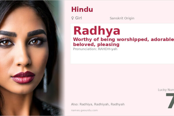 Radhya Name Meaning — Sanskrit Origin, Girl Name & Details (2025)