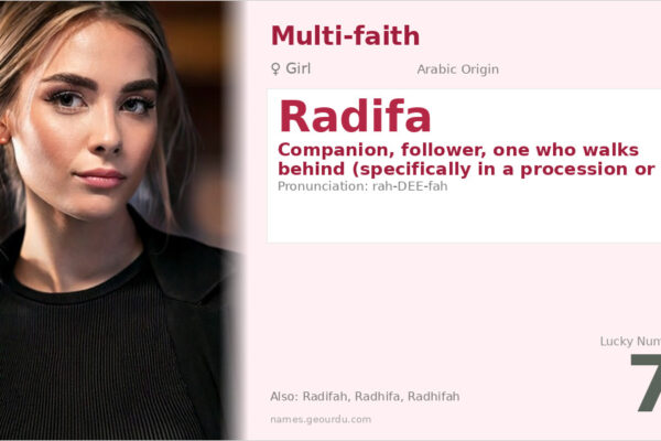 Radifa Name Meaning — Arabic Origin, Girl Name & Etymology (2025)