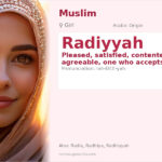 Radiyyah Name Meaning and Details
