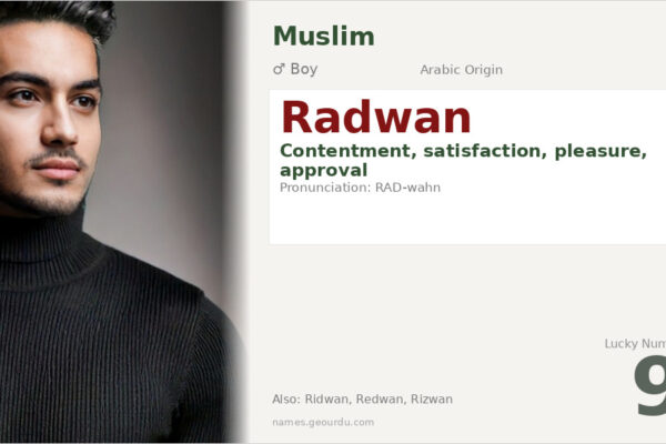 Radwan Name Meaning — Arabic Origin, Boy’s Name & Details (2025)