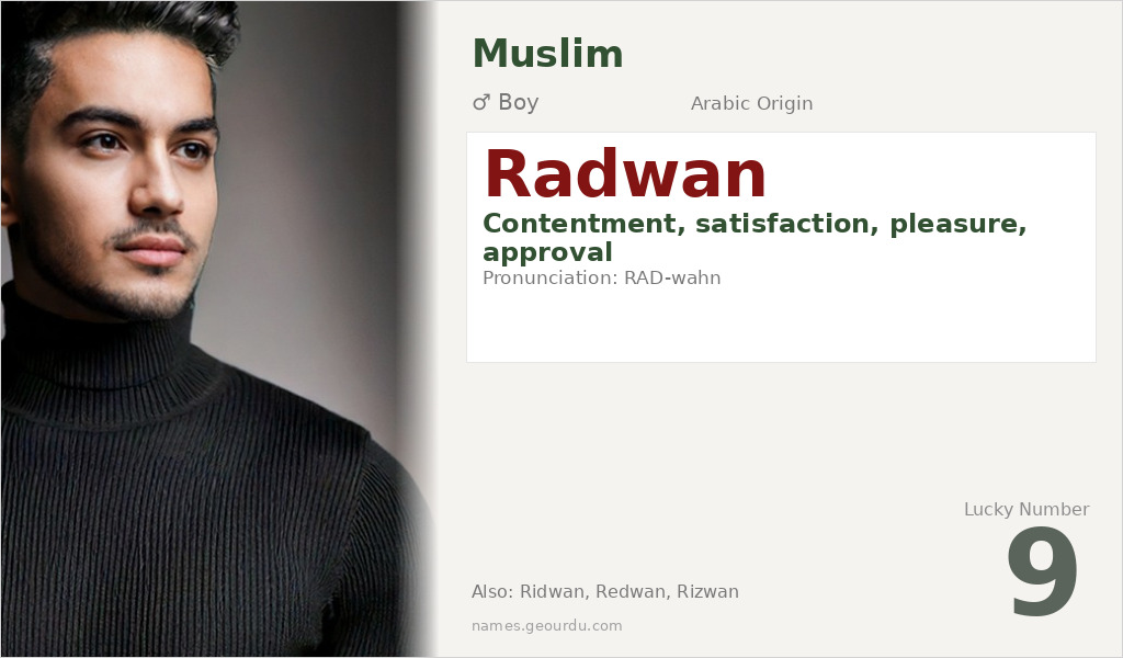 Radwan Name Meaning and Details