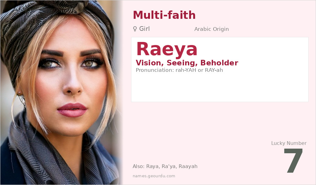 Raeya Name Meaning and Details