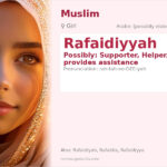 Rafaidiyyah Name Meaning and Details