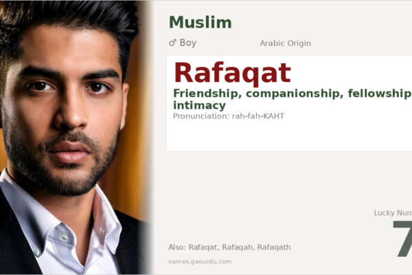 Rafaqat Name Meaning — Arabic Origin, Boy Name & Details (2025)
