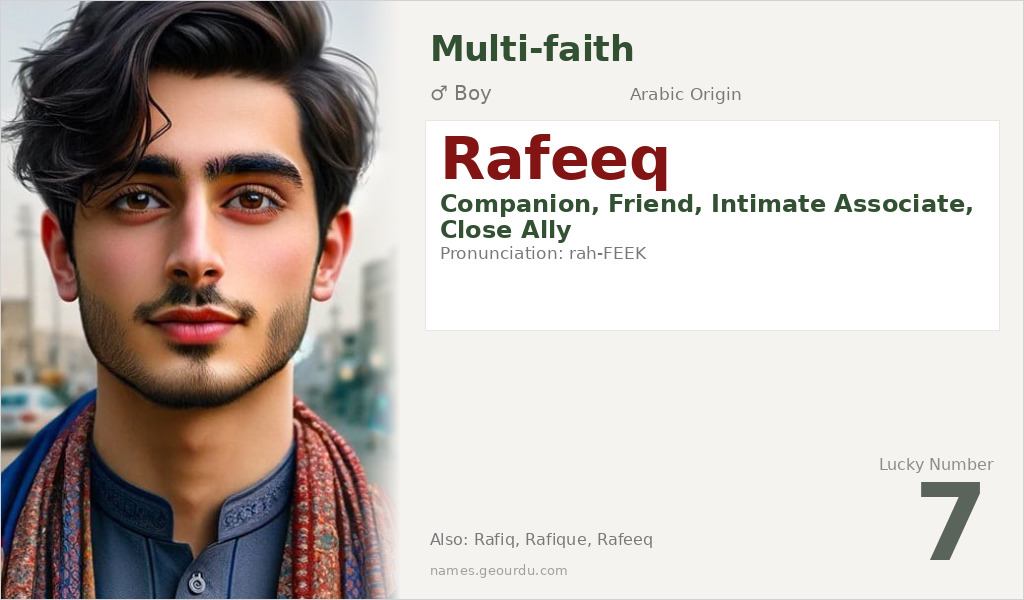 Rafeeq Name Meaning and Details