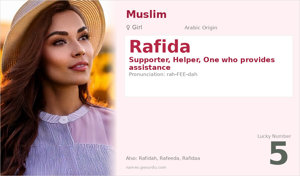 Rafida Name Meaning and Details