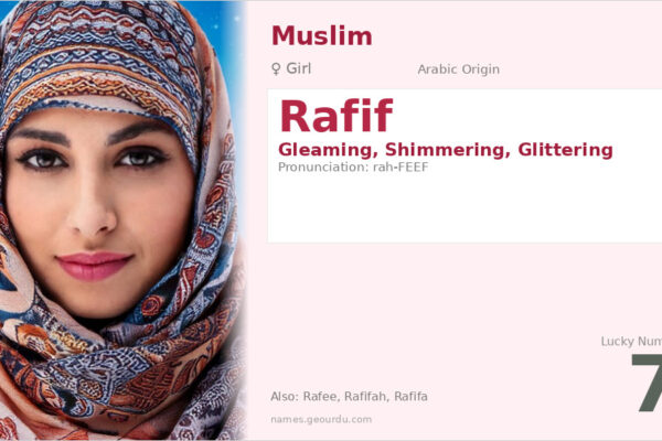 Rafif Name Meaning — Arabic Origin, Girl Name & Details (2025)