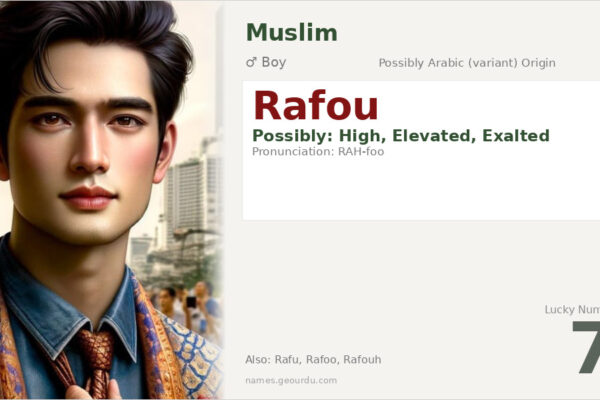 Rafou Name Meaning — Origin, Gender & Details (2025)