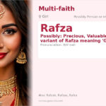 Rafza Name Meaning and Details