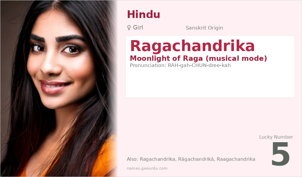 Ragachandrika Name Meaning and Details