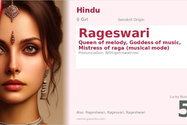 Rageswari Name Meaning — Sanskrit Origin, Girl Name & Details (2025)