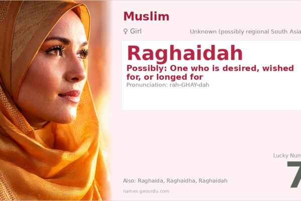 Raghaidah Name Meaning — Origin, Gender & Details (2025)