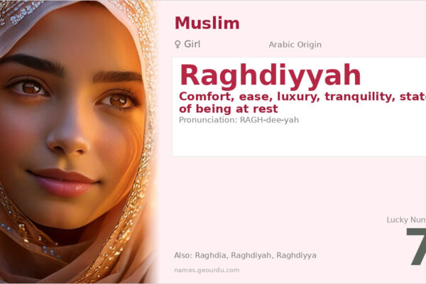 Raghdiyyah Name Meaning — Arabic Origin, Girl & Details (2025)