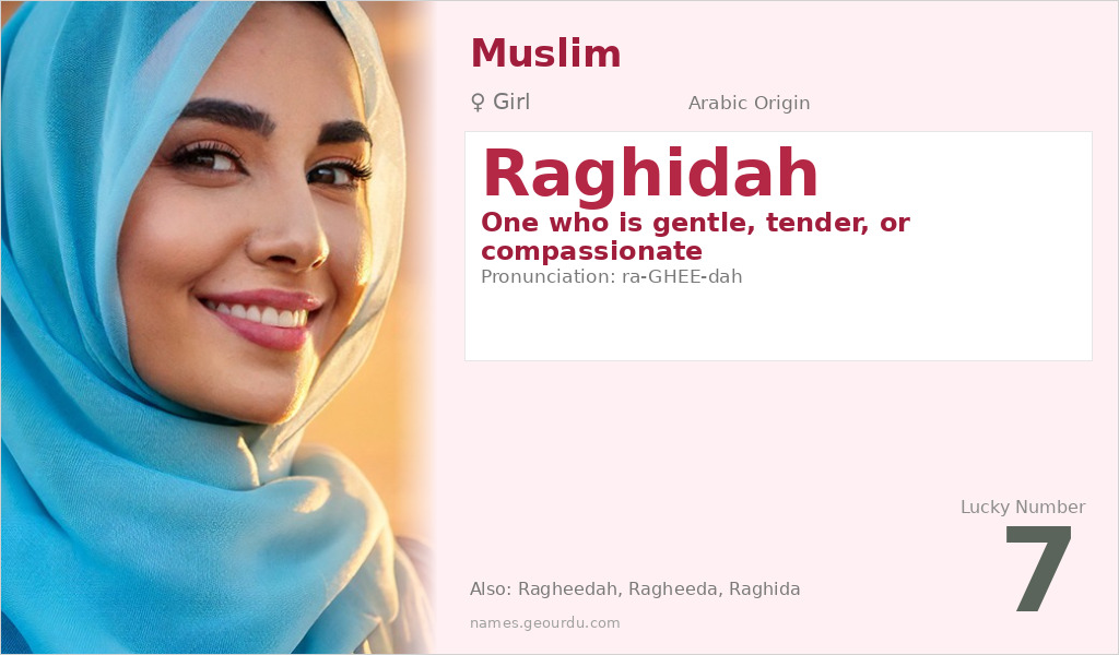 Raghidah Name Meaning and Details