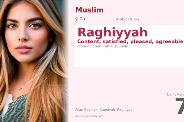 Raghiyyah Name Meaning — Arabic Origin, Girl Name & Details (2025)