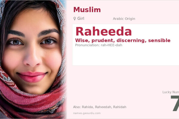 Raheeda Name Meaning — Arabic Origin, Girl Name & Details (2025)